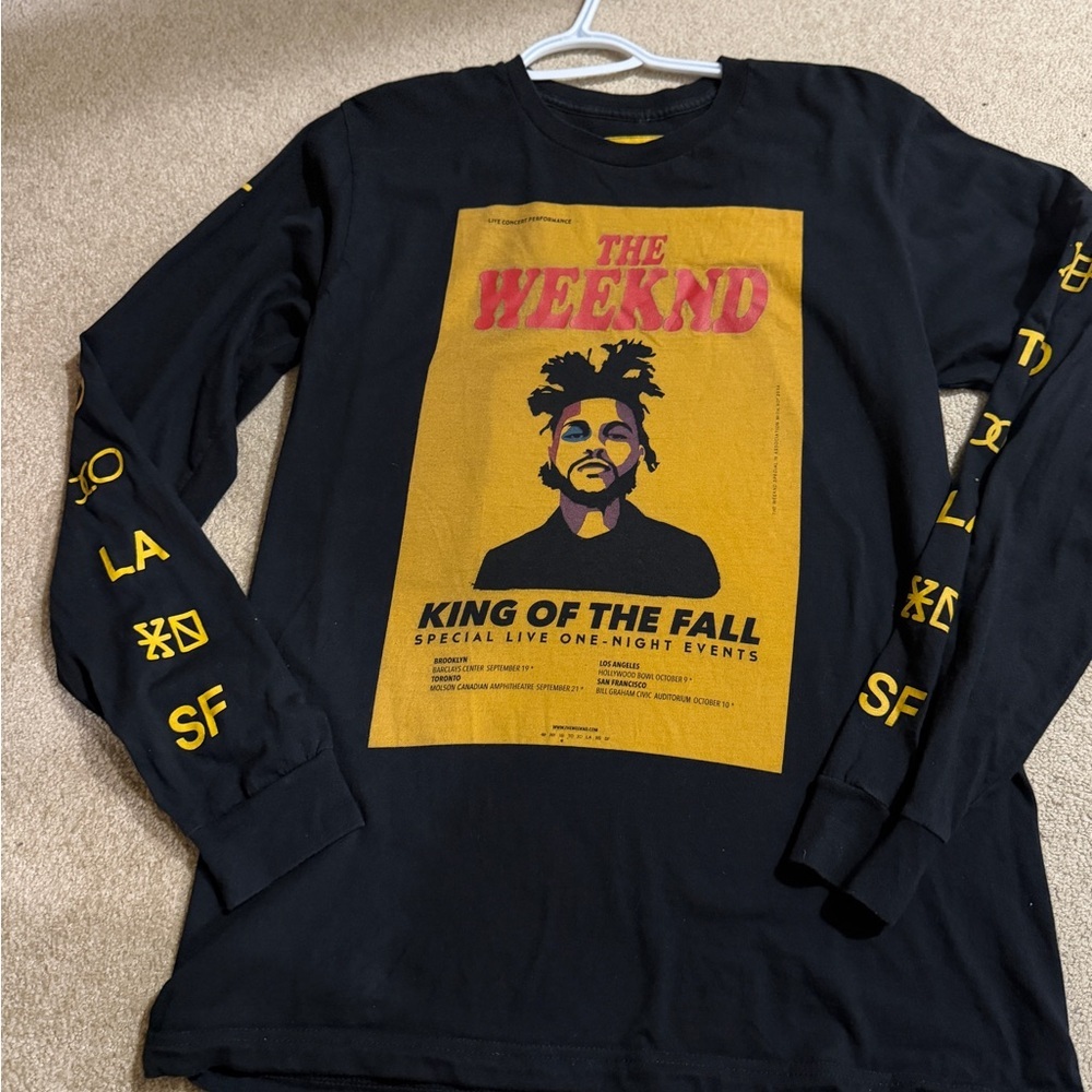 The Weeknd King of the Fall Long Sleeve Size Large Face Released 2014 limited